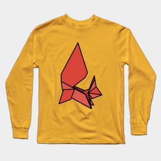 Origami Squirrel Long Sleeve T-Shirt